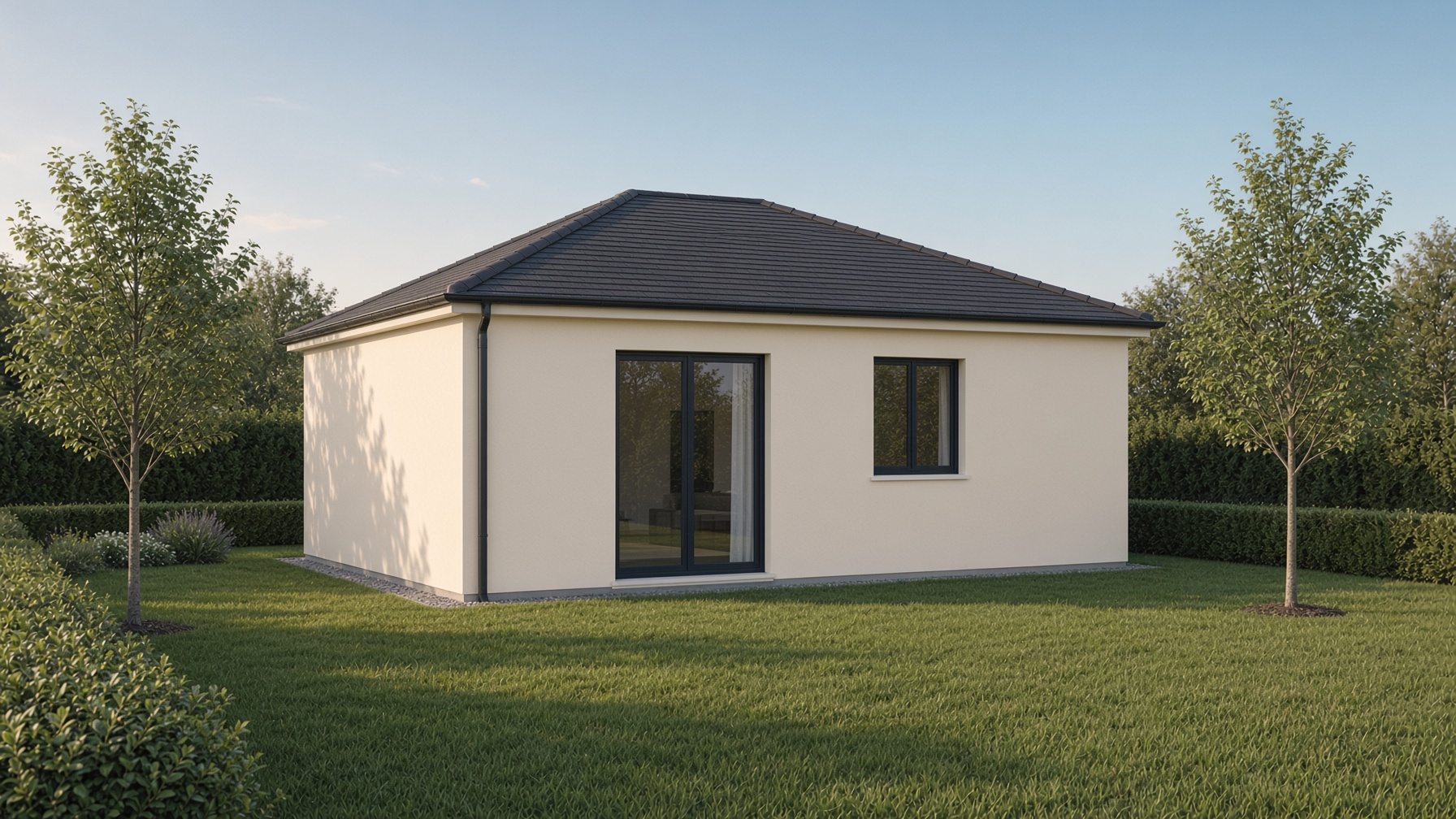 Illustration de Smart 2 chambres, côté jardin