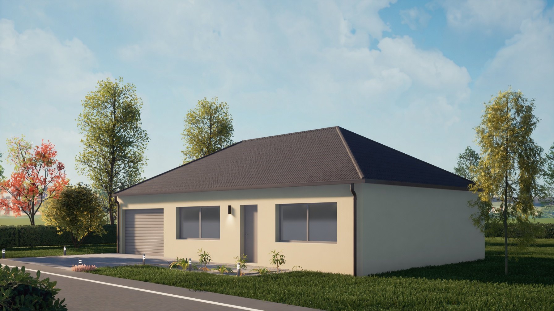 Illustration de la façade du modèle Smart 4 chambres